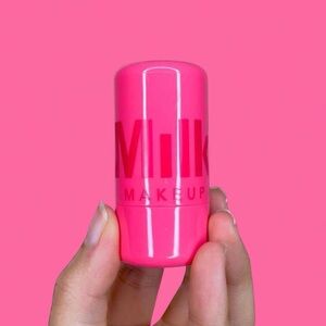 milk makeup cooling water jelly tint lip + cheek blush stain in “chill”